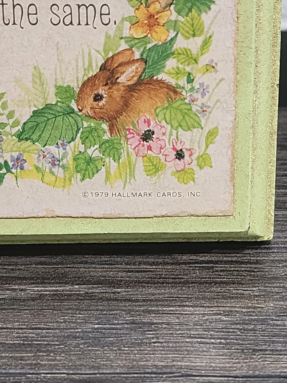 Vintage Hallmark Sentimental Grandmother Floral Woodland Plaque - 1979